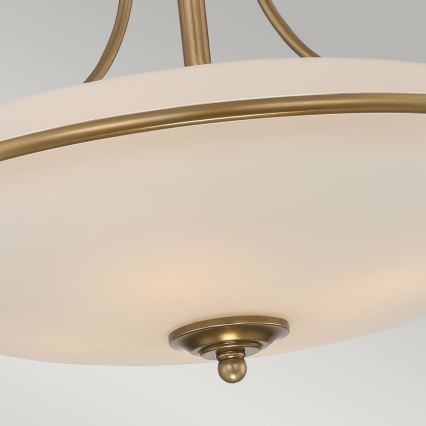 Elstead - Πλαφονιέρα οροφής GRIFFIN 4xE27/100W/230V ορείχαλκος