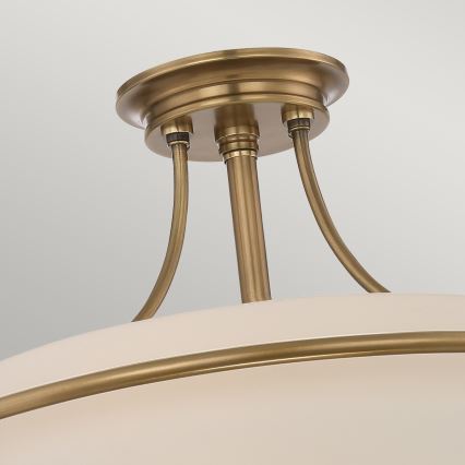 Elstead - Πλαφονιέρα οροφής GRIFFIN 4xE27/100W/230V ορείχαλκος