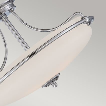 Elstead - Πλαφονιέρα οροφής GRIFFIN 3xE27/100W/230V γυαλιστερό χρώμιο