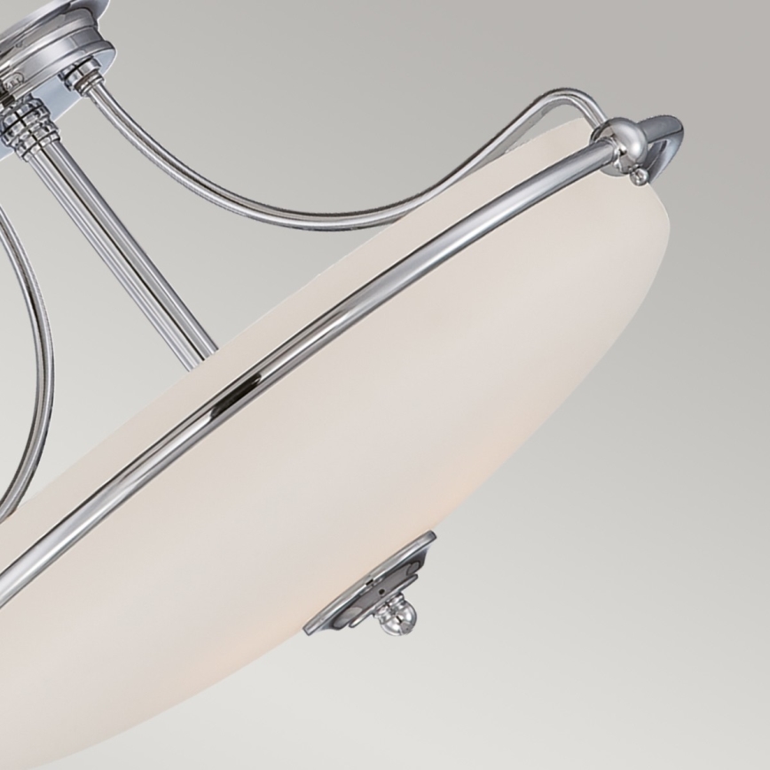 Elstead - Πλαφονιέρα οροφής GRIFFIN 3xE27/100W/230V γυαλιστερό χρώμιο