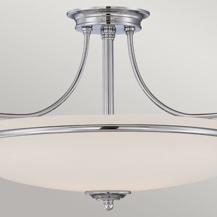 Elstead - Πλαφονιέρα οροφής GRIFFIN 3xE27/100W/230V γυαλιστερό χρώμιο