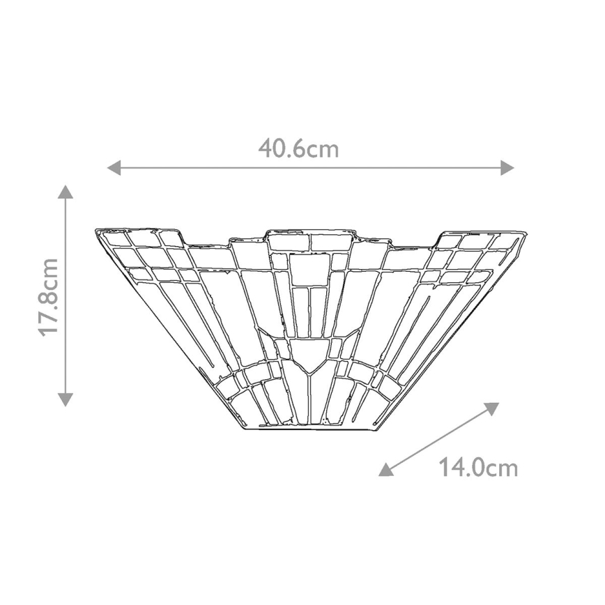 Elstead QZ-INGLENOOK-WU - Φωτιστικό τοίχου INGLENOOK 2xE14/60W/230V