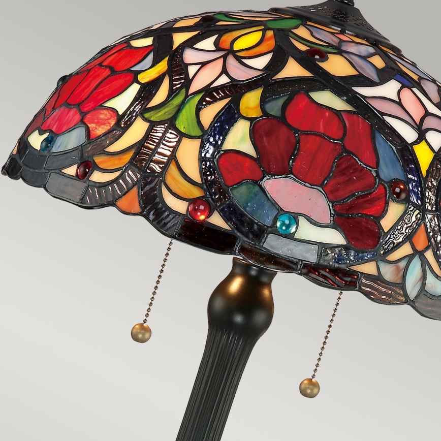 Elstead - Επιτραπέζιο φωτιστικό Tiffany LARISSA 2xE27/60W/230V