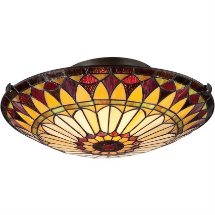 Elstead - Φωτιστικό οροφής Tiffany WEST 2xE27/75W/230V