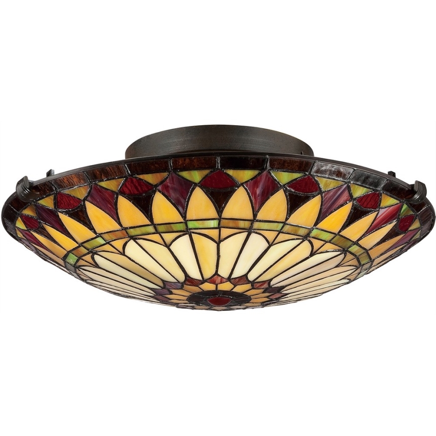 Elstead QZ-WEST-END-F - Φωτιστικό οροφής WEST 2xE27/75W/230V