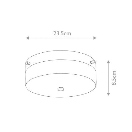Elstead - LED φωτιστικό οροφής μπάνιου TAMAR 1xGX53/5,7W/230V IP44 γυαλισμένο χρώμιο