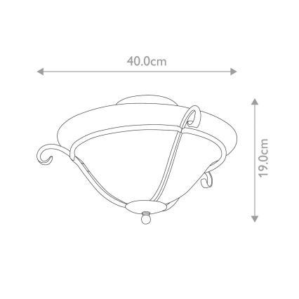 Elstead - Φωτιστικό οροφής TORCHIERE 1xE27/60W/230V