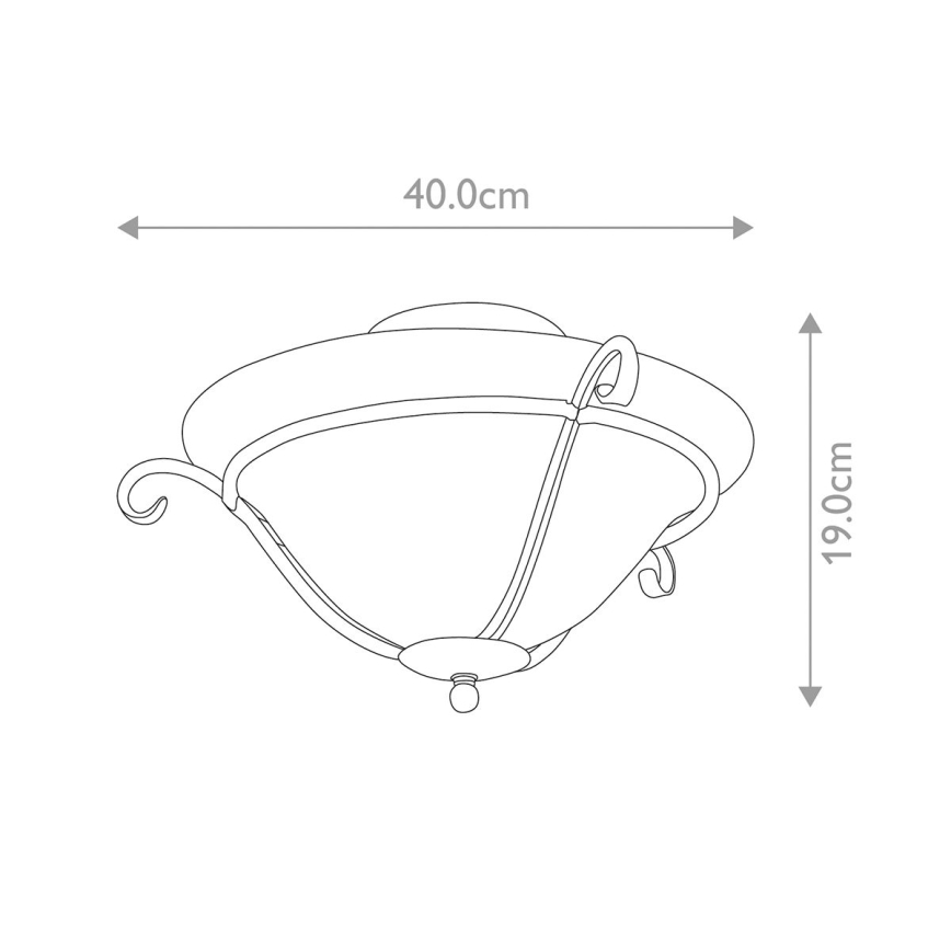 Elstead - Φωτιστικό οροφής TORCHIERE 1xE27/60W/230V