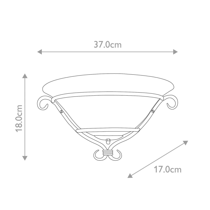 Elstead - Φωτιστικό τοίχου TORCHIERE 1xE27/60W/230V