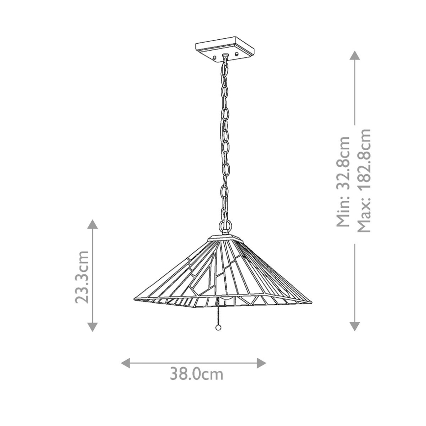 Elstead - Κρεμαστό φωτιστικό οροφής ALDERLEY 2xE27/60W/230V