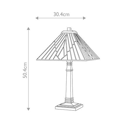 Elstead - Eπιτραπέζιο φωτιστικό ALDERLEY 1xE27/60W/230V