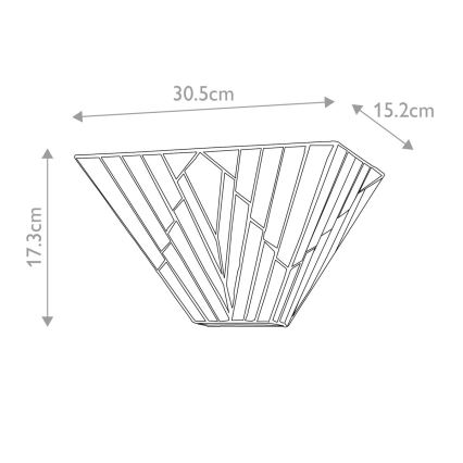 Elstead - Επιτοίχιο φωτιστικό Tiffany ALDERLEY 2xE14/40W/230V