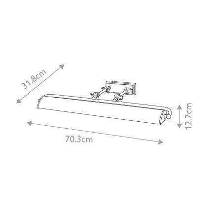 Elstead -Φωτιστικό πίνακα WINCHFIELD 4xE14/40W/230V μάρμαρο