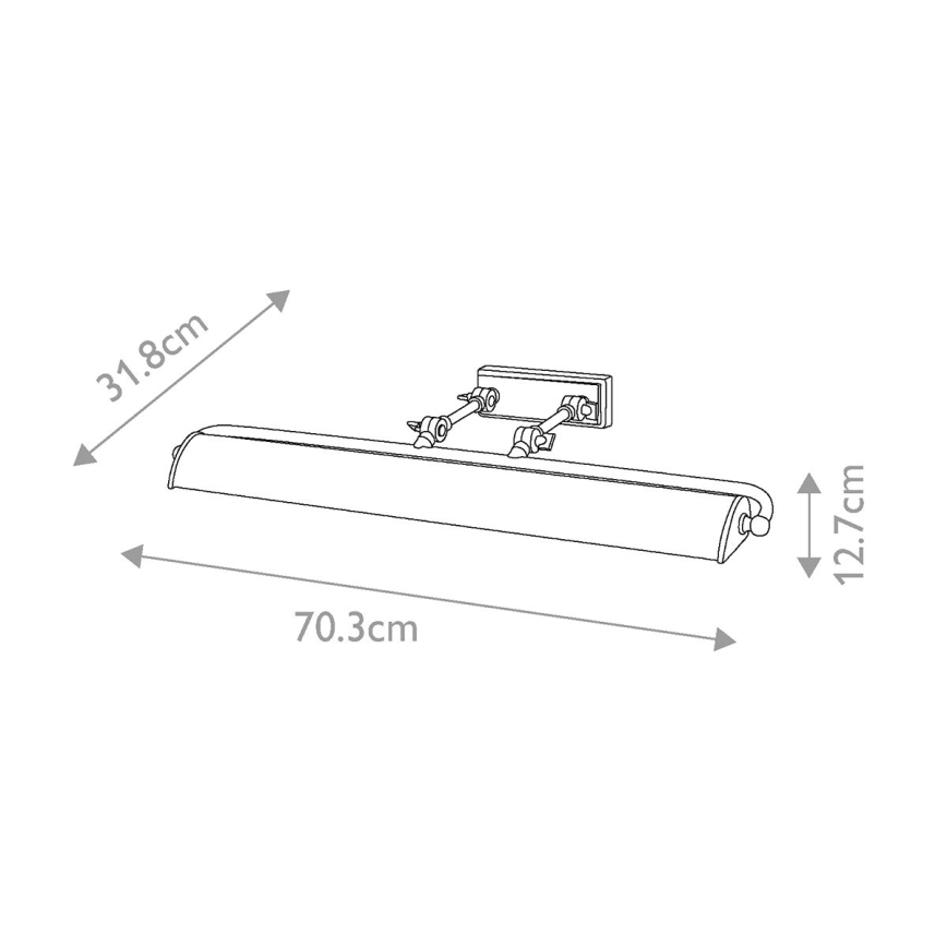 Elstead -Φωτιστικό πίνακα WINCHFIELD 4xE14/40W/230V μάρμαρο