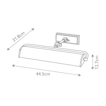 Elstead -Φωτιστικό πίνακα WINCHFIELD 2xE14/40W/230V μάρμαρο