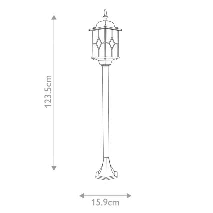 Elstead WX4 - Φωτιστικό εξωτερικού χώρου WEXFORD 1xE27/100W/230V IP44