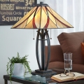 Elstead - Επιτραπέζιο φωτιστικό Tiffany ASHEVILLE 2xE27/60W/230V