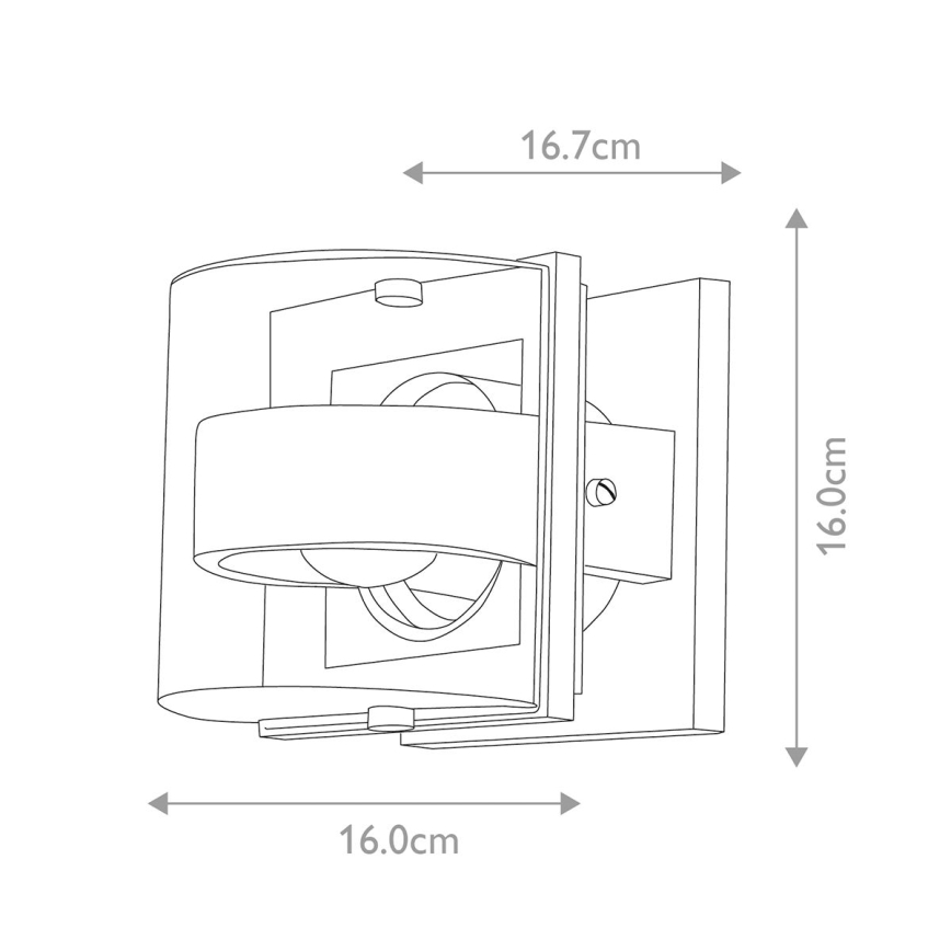 Elstead - Επιτοίχιο φωτιστικό εξωτερικού χώρου FRIDA 1xE27/60W/230V IP54