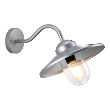 Elstead - Εξωτερικό επιτοίχιο φωτιστικό KLAMPENBORG 1xE27/60W/230V IP44, ματ χρώμιο