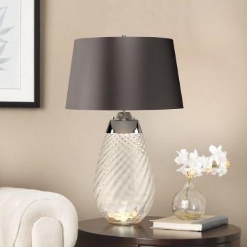 Elstead - Επιτραπέζιο φωτιστικό LED LENA 1xE27/40W/230V + 1xGU10/7W 74 cm γκρι