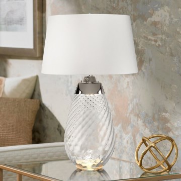 Elstead - Επιτραπέζιο φωτιστικό LED LENA 1xE27/40W/230V + 1xGU10/7W 74 cm λευκό