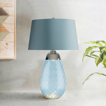 Elstead - Επιτραπέζιο φωτιστικό LED LENA 1xE27/40W/230V + 1xGU10/7W 74 cm μπλε