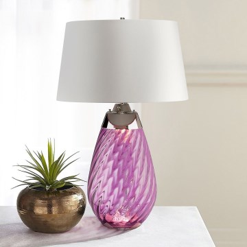 Elstead - Επιτραπέζιο φωτιστικό LED LENA 1xE27/40W/230V + 1xGU10/7W 74 cm ροζ/λευκό