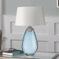 Elstead - Επιτραπέζιο φωτιστικό LED LENA 1xE27/40W/230V + 1xGU10/7W 74 εκ. μπλε/λευκό