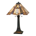 Elstead - Επιτραπέζιο φωτιστικό Tiffany INGLENOOK 2xE27/60W/230V