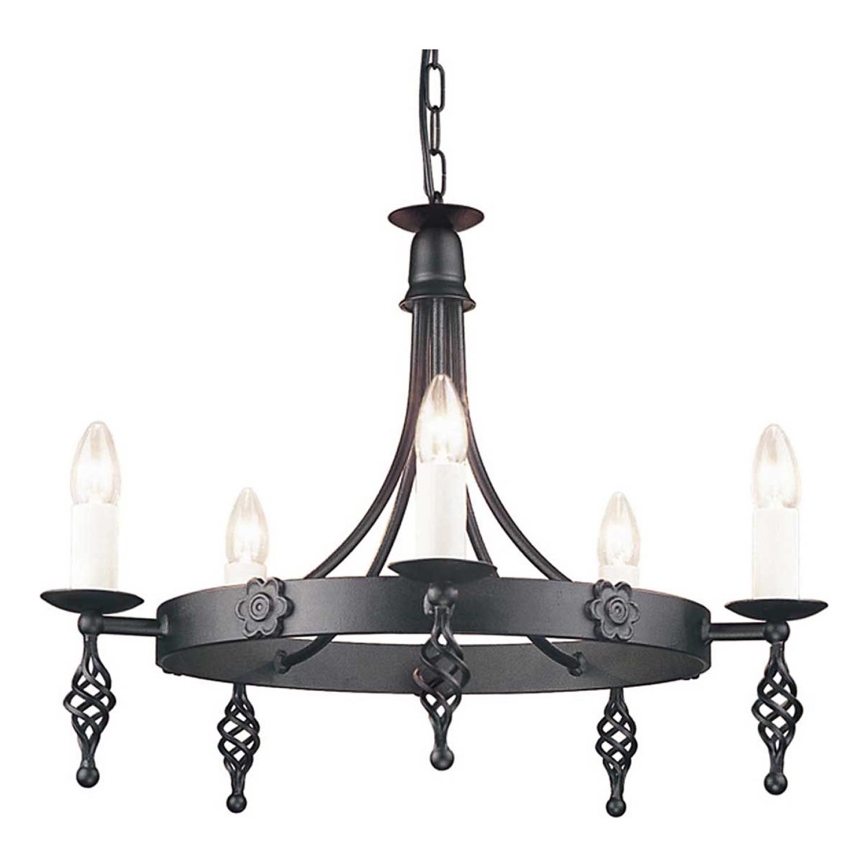 Elstead - Κρεμαστό φωτιστικό οροφής BELFRY 5xE14/60W/230V
