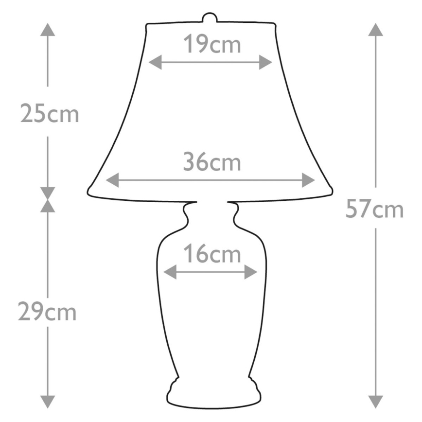 Elstead - Eπιτραπέζιο φωτιστικό ΜΠΛΕ GINGER JAR 1xE27/60W/230V