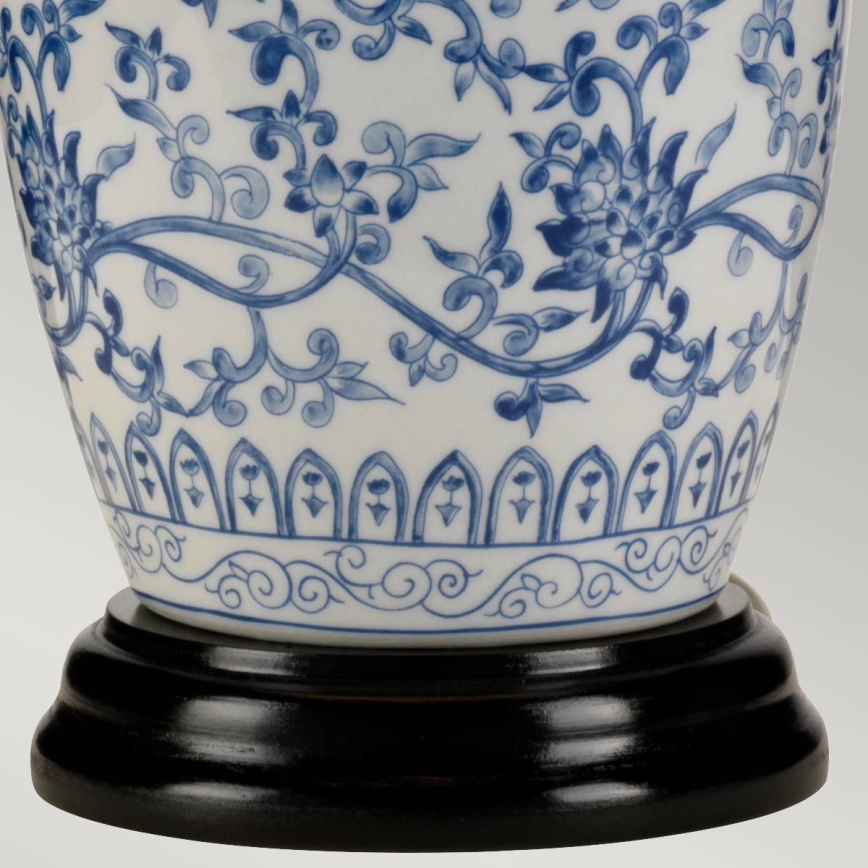 Elstead - Eπιτραπέζιο φωτιστικό ΜΠΛΕ GINGER JAR 1xE27/60W/230V