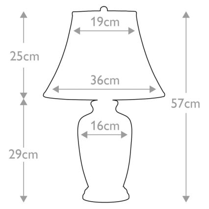 Elstead - Eπιτραπέζιο φωτιστικό ΜΠΛΕ GINGER JAR 1xE27/60W/230V