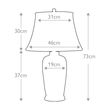 Elstead - Eπιτραπέζιο φωτιστικό ΜΠΛΕ TRADITIONAL 1xE27/60W/230V