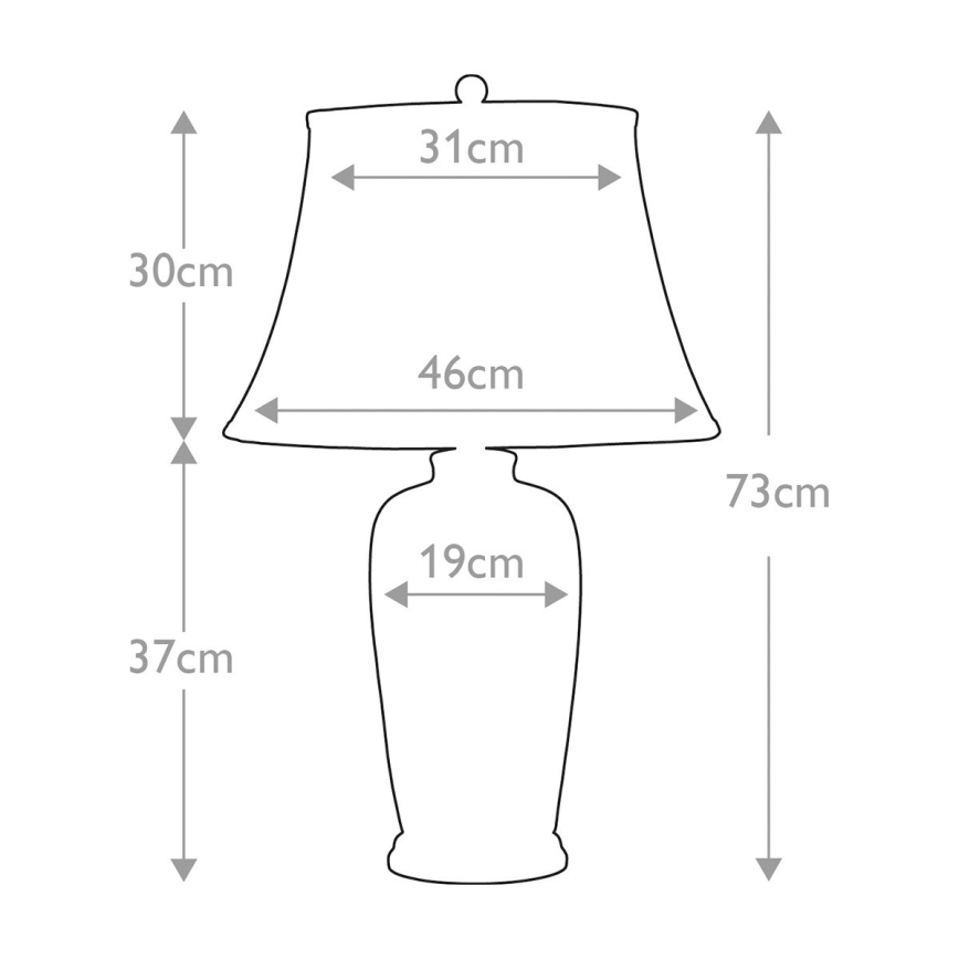 Elstead - Eπιτραπέζιο φωτιστικό ΜΠΛΕ TRADITIONAL 1xE27/60W/230V