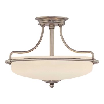 Elstead - Πλαφονιέρα οροφής GRIFFIN 3xE27/100W/230V ματ χρώμιο