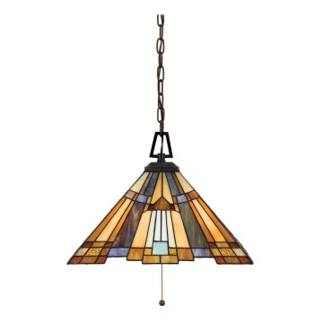 Elstead - Πολυέλαιος με αλυσίδα Tiffany INGLENOOK 3xE27/60W/230V