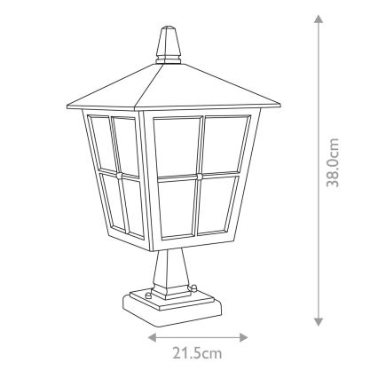 Elstead - Φωτιστικό εξωτερικού χώρου CANTERBURY 1xE27/100W/230V IP43