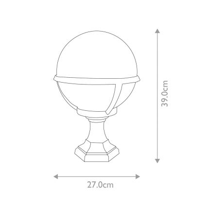 Elstead - Φωτιστικό εξωτερικού χώρου GLENBEIGH 1xE27/100W/230V IP44