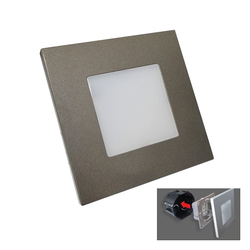 Emithor 48305 - LED Φωτιστικό προσανατολισμού STEP LIGHT 16xLED/1W/230V