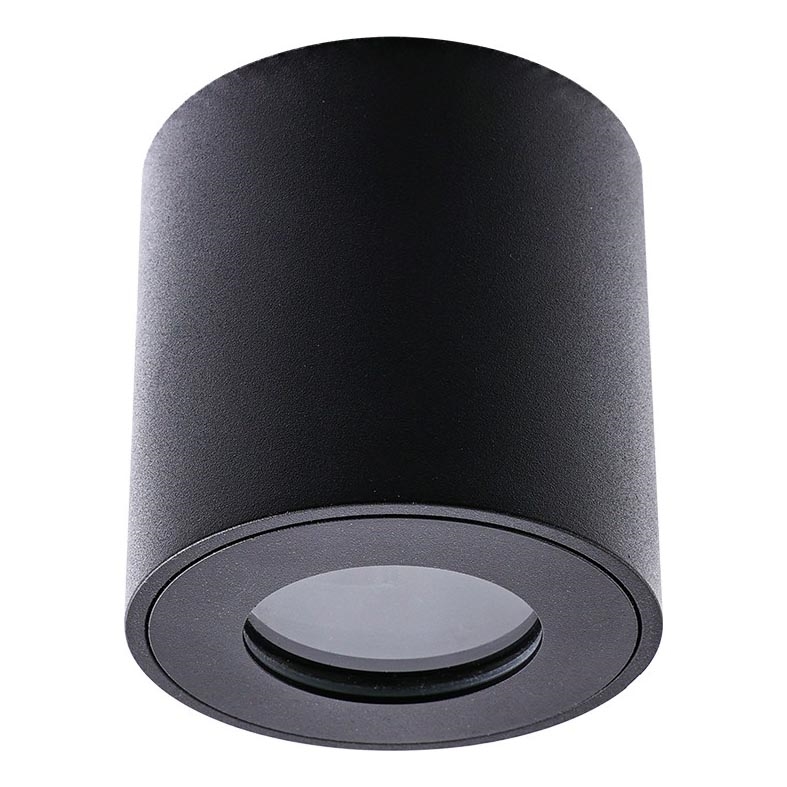 Emithor 48621 - Φωτιστικό σποτ μπάνιου ALMAN 1xGU10/35W/230V IP44 στρογγυλό μαύρο