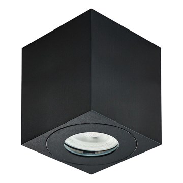 Emithor 48623 - Φωτιστικό σποτ μπάνιου ALUX 1xGU10/35W/230V IP44 γωνιακός μαύρο