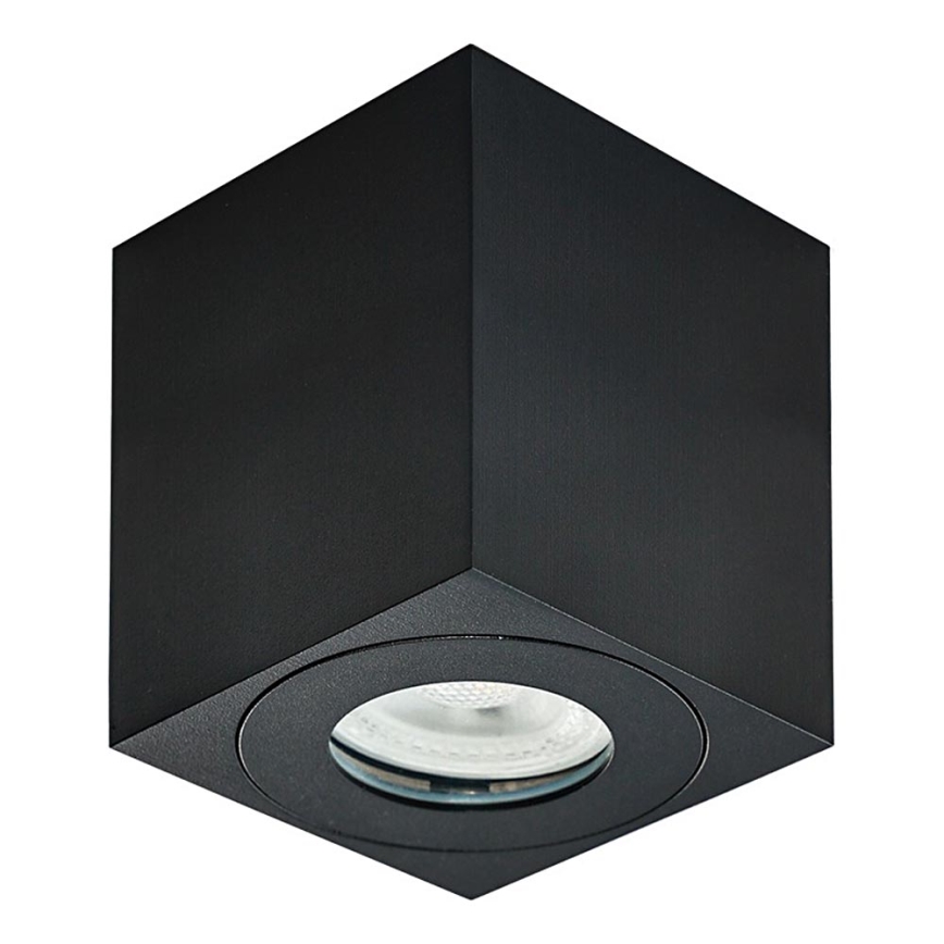 Emithor 48623 - Φωτιστικό σποτ μπάνιου ALUX 1xGU10/35W/230V IP44 γωνιακός μαύρο