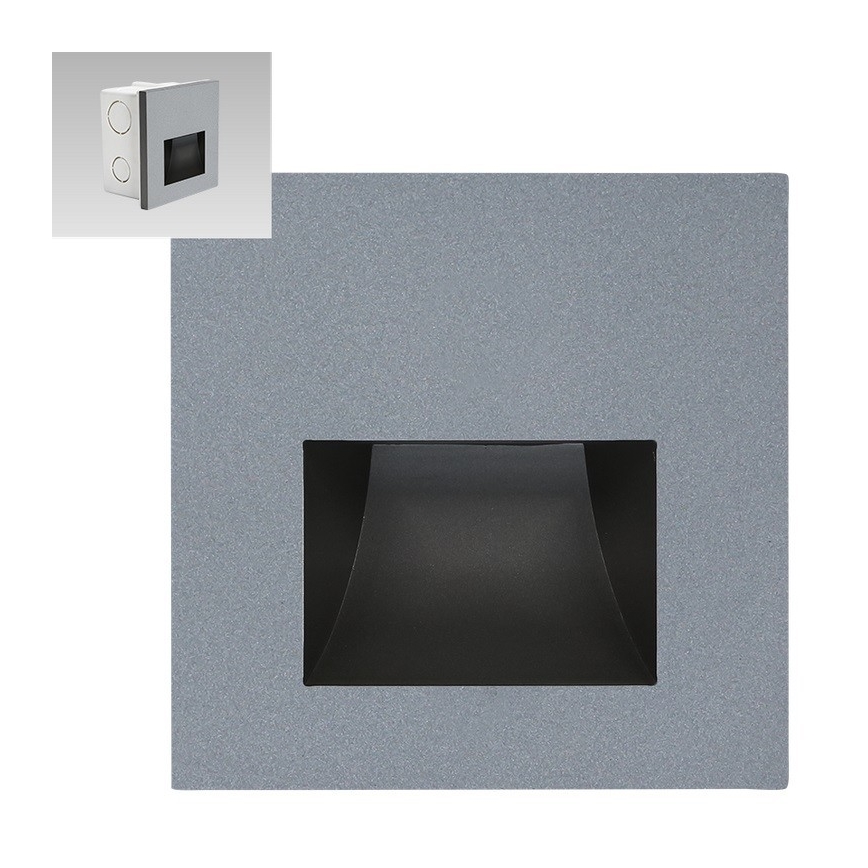 Emithor 70417 - LED φωτιστικό σκάλας SUNNY LED/1W/230V 4000K γκρι