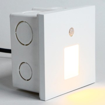 Emithor 70420 - LED φωτιστικό σκάλας με αισθητήρα VIX LED/1W/230V 4000K λευκό