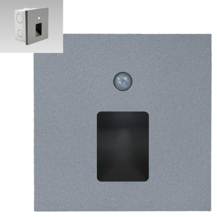 Emithor 70422 - LED φωτιστικό σκάλας με αισθητήρα VIX LED/1W/230V 4000K γκρι