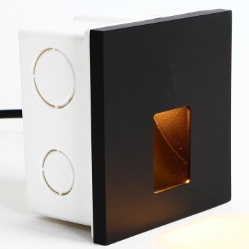 Emithor 70425 - LED φωτιστικό σκάλας VIX LED/1W/230V 4000K μαύρο