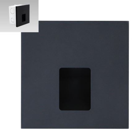 Emithor 70425 - LED φωτιστικό σκάλας VIX LED/1W/230V 4000K μαύρο