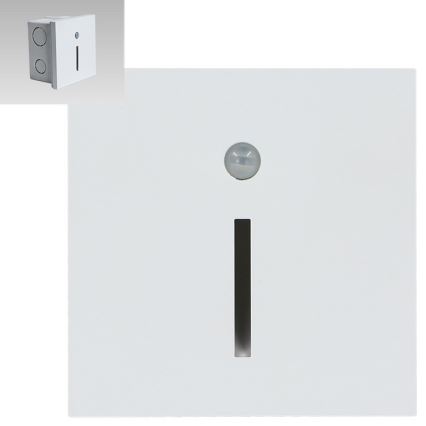 Emithor 70426 - LED φωτιστικό σκάλας με αισθητήρα LINE LED/1W/230V 4000K λευκό