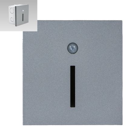 Emithor 70428 - LED φωτιστικό σκάλας με αισθητήρα LINE LED/1W/230V 4000K γκρι